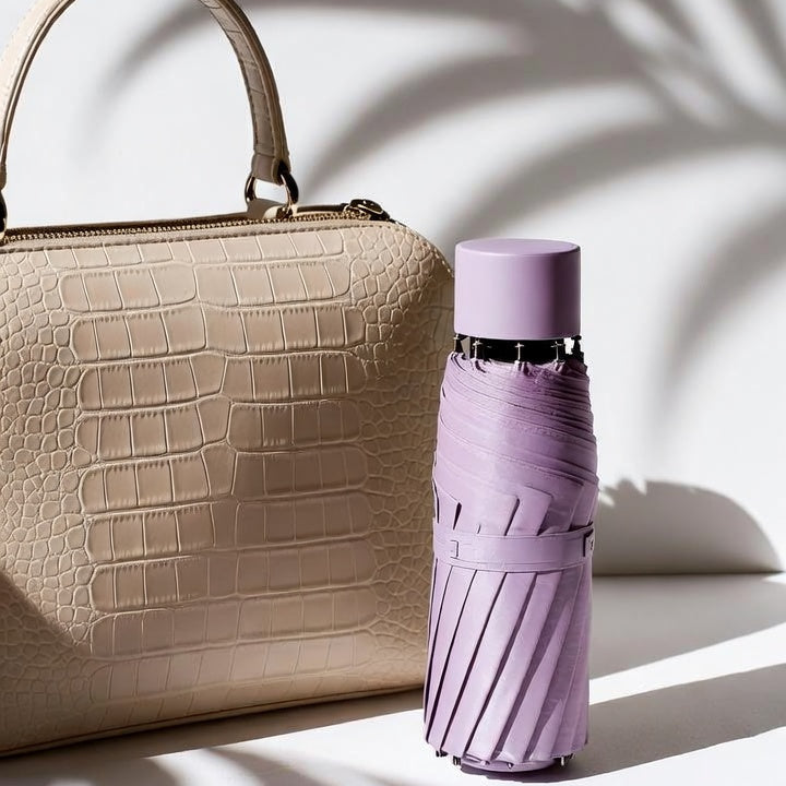 A light purple umbrella for summer