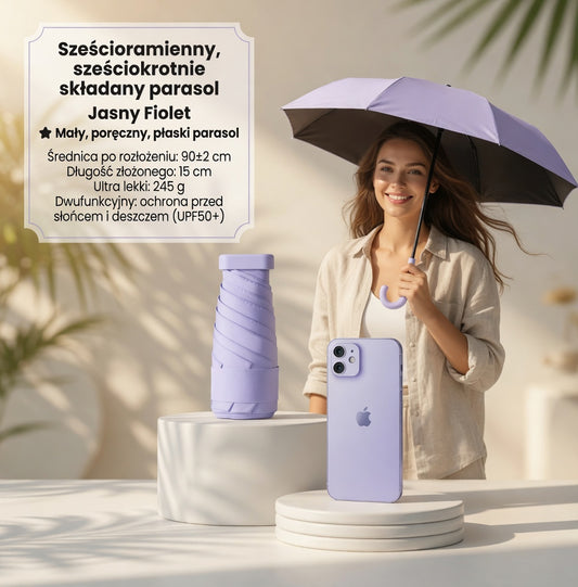 A light purple umbrella for summer