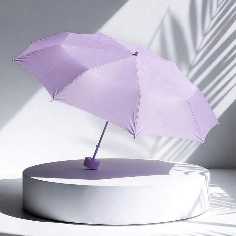 A light purple umbrella for summer